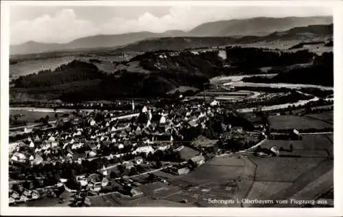 Ak Schongau in Oberbayern, Fliegeraufnahme