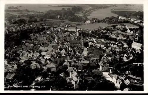 Ak Kaufbeuren an der Wertach in Schwaben, Fliegeraufnahme