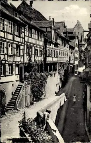 Ak Meersburg am Bodensee, Staig, Fachwerkhäuser