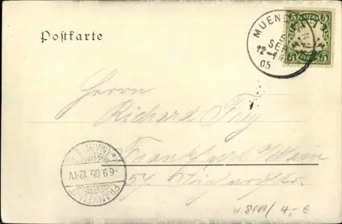 Ak München, Gasteiger-Brunnen