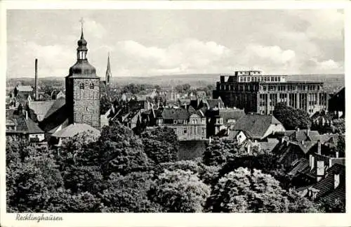 Ak Recklinghausen im Ruhrgebiet, Stadtansicht