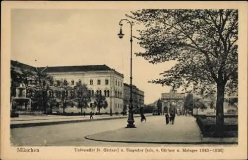 Ak München, Universität, Siegestor