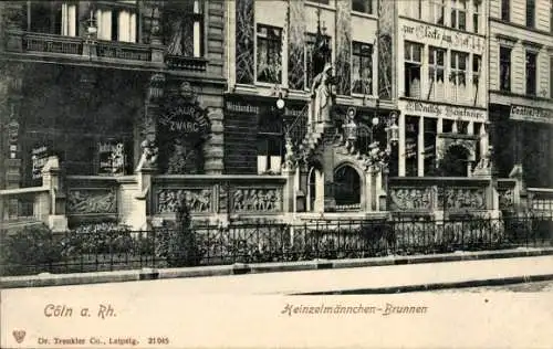 Ak Köln am Rhein, Heinzelmännchen-Brunnen, Restaurant Zwarg