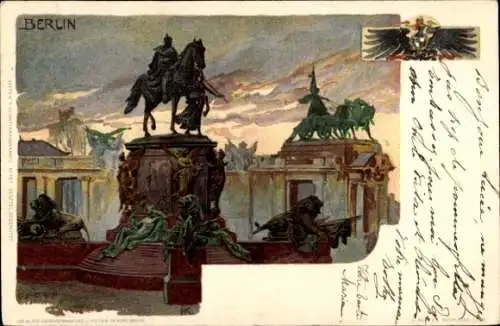 Litho Berlin Mitte, Kaiser Wilhelm Nationaldenkmal