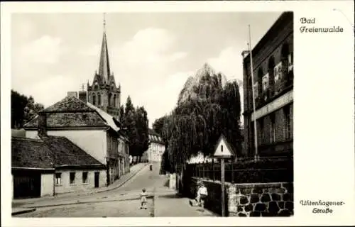 Ak Bad Freienwalde an der Oder, Uhtenhagener Straße