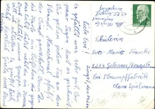 Ak Seeheilbad Zingst an der Ostsee, Fachwerkhaus im Winter