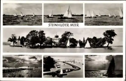 Ak Hagenburg in Niedersachsen, Festung Wilhelmstein im Steinhuder Meer, Inh. Ewald Stemmer, Segeln