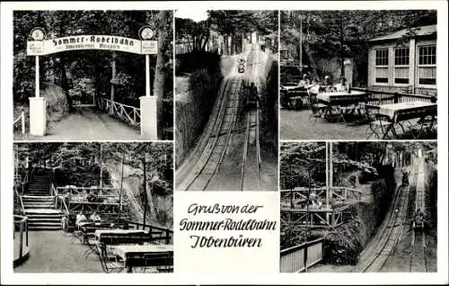 Ak Ibbenbüren in Westfalen, Sommerrodelbahn, Terrasse