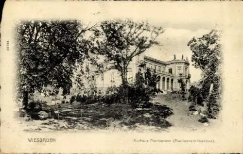 Ak Wiesbaden in Hessen, Kurhaus Provisorium, Paulinenschlösschen