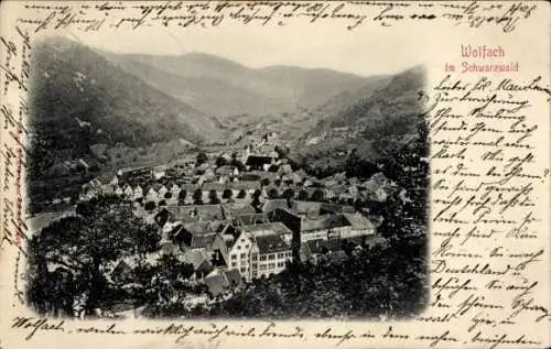 Ak Wolfach im Schwarzwald, Panorama