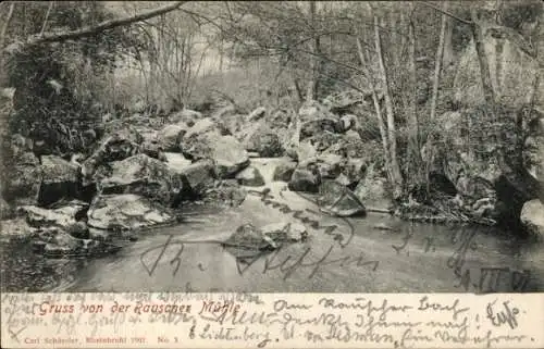 Ak Saffig in der Eifel, Rauschermühle, Rauscher Mühle, Steine