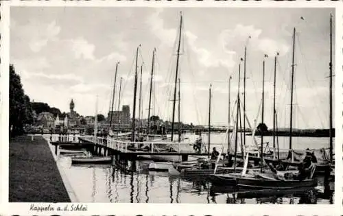 Ak Kappeln an der Schlei, Boote