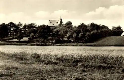 Ak Havetoft in Schleswig Holstein, Blick vom Ufer zum Waisenhaus Elisabethheim e. V.