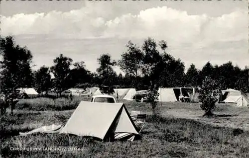 Ak Langholz Waabs in Schleswig Holstein, Campingplatz