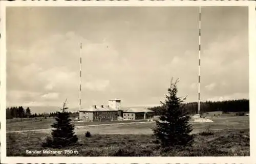 Ak Eschwege an der Werra Hessen, Berggasthaus Hoher Meissner, Sender Meissner