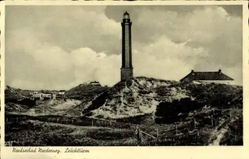 Ak Nordseebad Norderney Ostfriesland, Leuchtturm