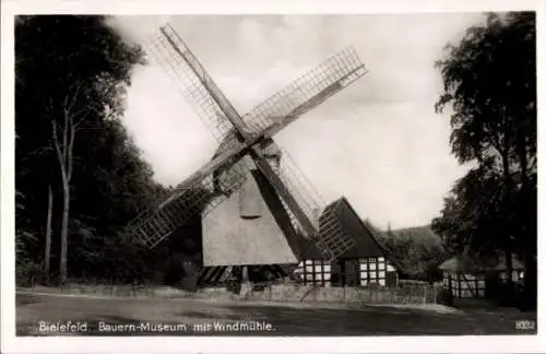 Ak Bielefeld in Nordrhein Westfalen, Bauern Museum, Windmühle