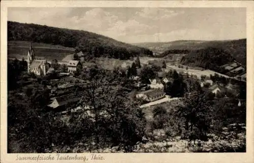 Ak Tautenburg b. Dornburg, Sommerfrische, Ortsansicht