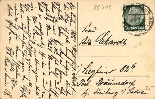 Ak Werdau in Sachsen, Totalansicht