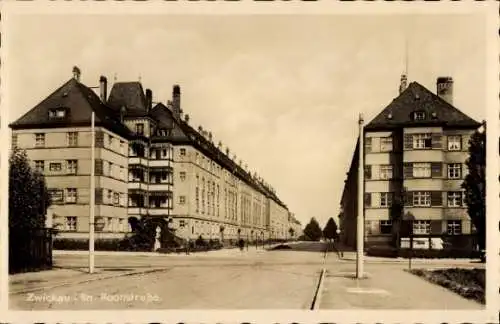 Ak Zwickau in Sachsen, Roonstraße