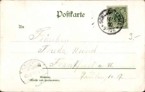 Litho Berlin Zehlendorf, Alte Fischerhütte am Schlachtensee, Bes. Herm. Marquardt