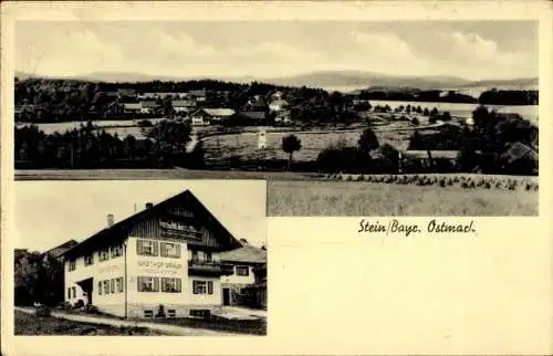 Ak Stein Tiefenbach in der Oberpfalz, Gesamtansicht, Gasthof Braun