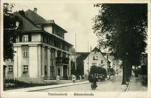 Ak Tirschenreuth in der Oberpfalz Bayern, Bahnhofstraße