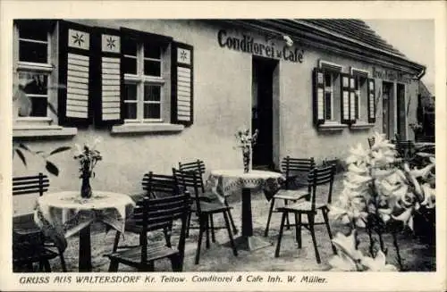 Ak Waltersdorf Schönefeld bei Berlin, Konditorei und Café