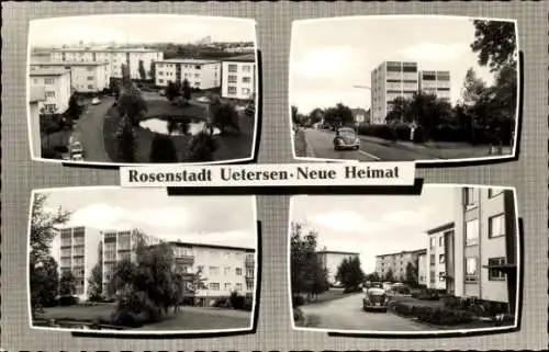 Ak Uetersen in Holstein, Siedlung Neue Heimat, Straßenansicht, Wohnblöcke