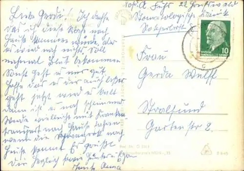 Ak Hansestadt Greifswald, HO-Clubhaus der Universität