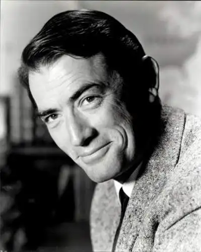 Ak Schauspieler Gregory Peck, Portrait