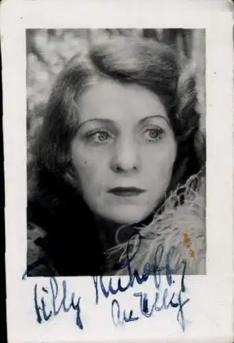 Ak Schauspielerin Tilly Ruhoff, Portrait, Autogramm