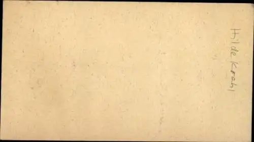 Ak Sängerin Hilde Krahl, Portrait, Autogramm