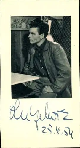 Ak Schauspieler Lutz Moik, Portrait, Autogramm