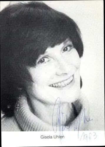 Ak Schauspielerin Gisela Uhlen, Portrait, Autogramm