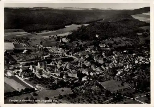 Ak Tiengen am Oberrhein, Fliegeraufnahme