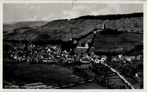 Ak Beilstein in Württemberg, Fliegeraufnahme, Langhens