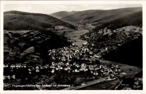 Ak Schönau bei Heidelberg Odenwald, Fliegeraufnahme