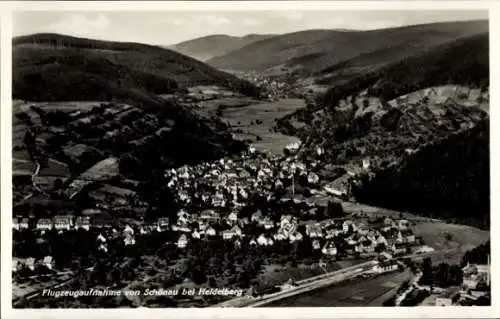 Ak Schönau bei Heidelberg Odenwald, Fliegeraufnahme