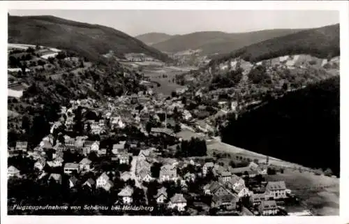 Ak Schönau bei Heidelberg Odenwald, Fliegeraufnahme