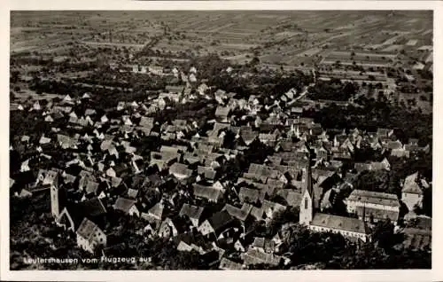 Ak Leutershausen an der Altmühl Mittelfranken, Fliegeraufnahme