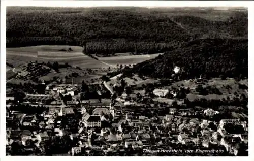 Ak Tiengen am Oberrhein, Fliegeraufnahme