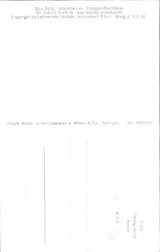 Ak Tiengen am Oberrhein, Fliegeraufnahme