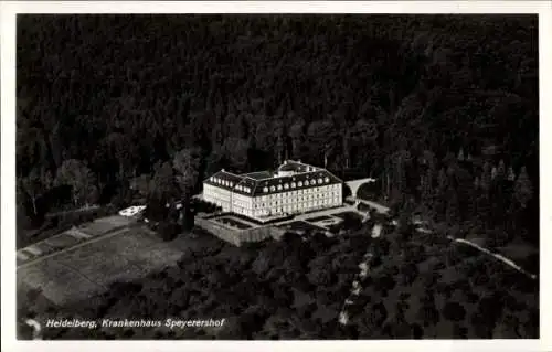 Ak Heidelberg am Neckar, Fliegeraufnahme, Krankenhaus Speyerershof