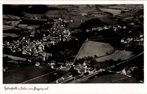 Ak Helmstadt in Baden, Fliegeraufnahme