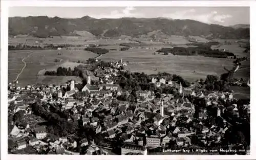 Ak Isny im Allgäu, Fliegeraufnahme