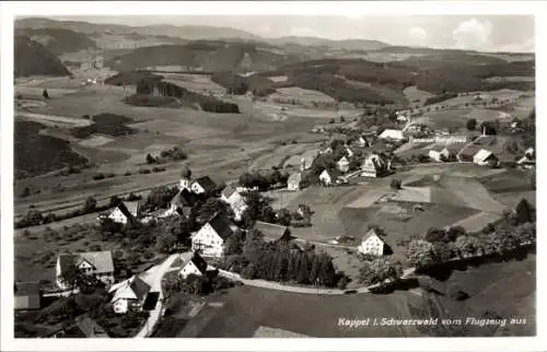 Ak Kappel Lenzkirch im Schwarzwald, Fliegeraufnahme