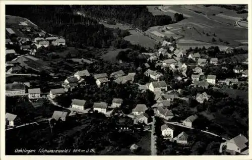 Ak Uehlingen Ühlingen Birkendorf im Schwarzwald, Fliegeraufnahme