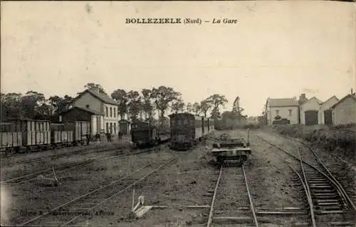 CPA Bollezéele Nord, Gare