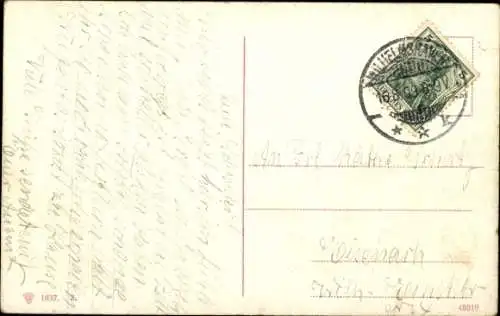 Ak Frau in Matrosenuniform, SMS Elsass, Kaiserliche Marine